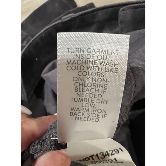 J. Jill Velvet Velour Womens Casual Pants Jeans Gray Cotton Blend Size 16 - Picture 6 of 7